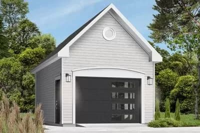 One Car Garage with Free Material List