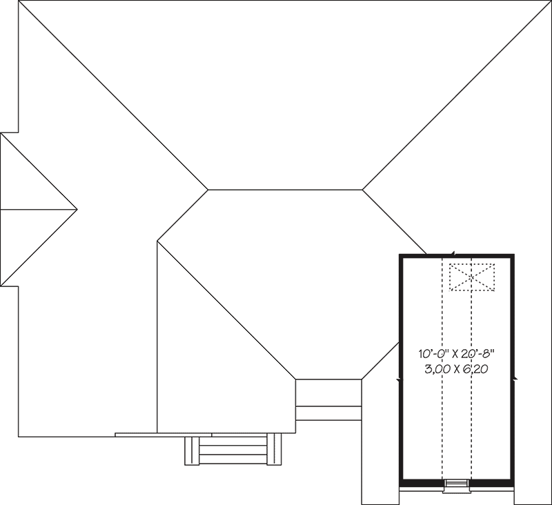 Plan 21726DR: Split Level European House Plan - Floor Plan - 2nd Floor - European