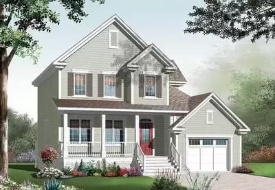 Front Porch and Open Floor Plan