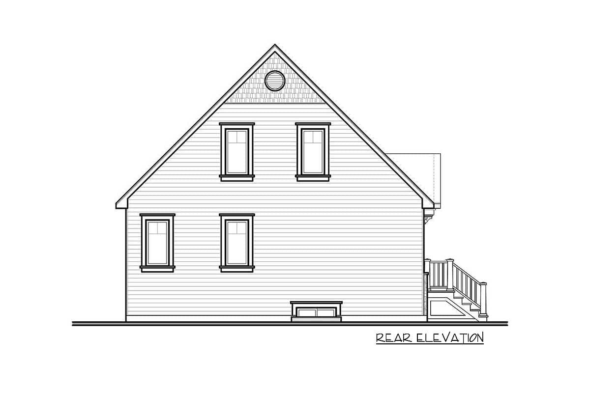 Plan 21735DR: Cozy Cottage with Covered Porch - Image #5 - Traditional