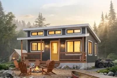 Light-Filled Vacation Retreat with Options
