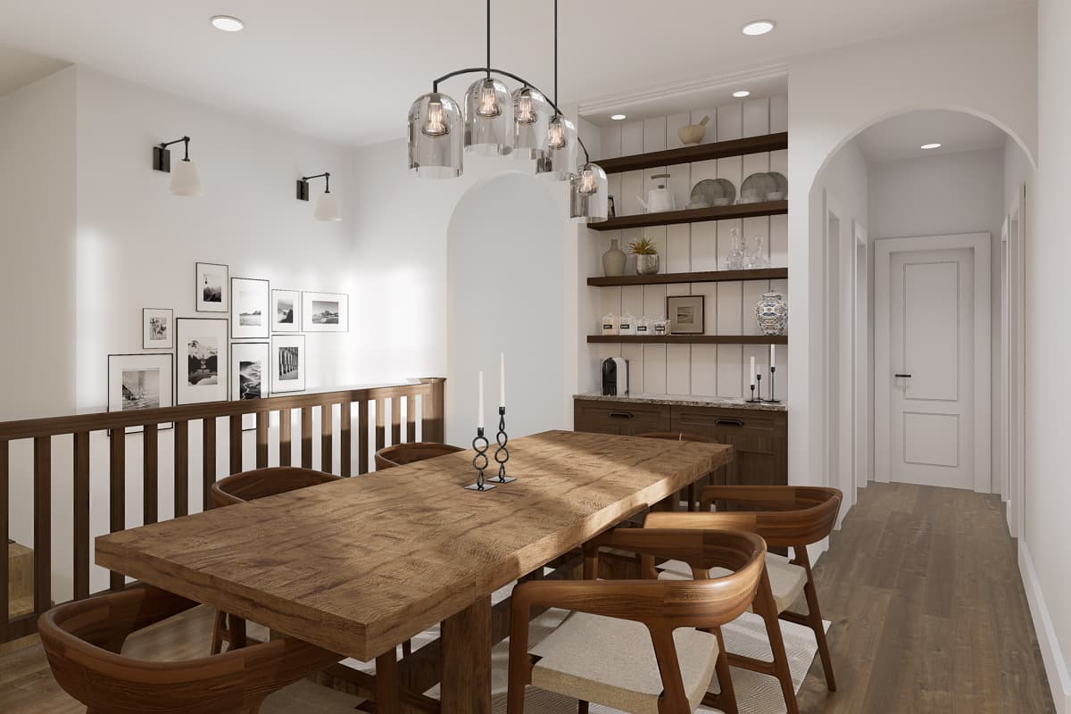 Plan 21769DR: Multi-Generational House Plan with a 3-Bed and 1-Bed Units - 1496 Sq Ft and 742 Sq Ft - Image #9 - European, Ranch, Transitional