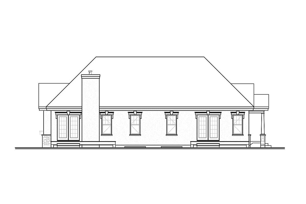 Plan 21769DR: Multi-Generational House Plan with a 3-Bed and 1-Bed Units - 1496 Sq Ft and 742 Sq Ft - Image #18 - European, Ranch, Transitional