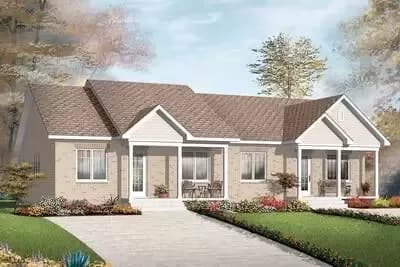 Economical Two Family House Plan