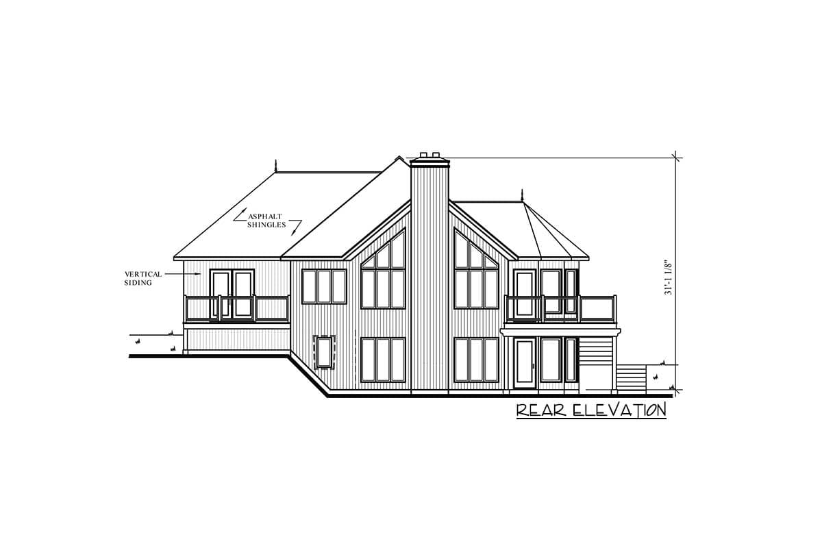 Plan 2180DR: Four-Season Vacation Retreat with Finished Lower Level - Image #6 - Contemporary, Vacation