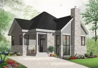 Airy Family Room with Fireplace