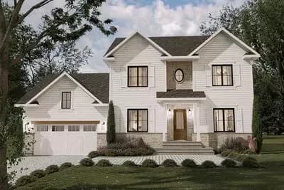Traditional House Plan with Home Office - 2573 Sq Ft