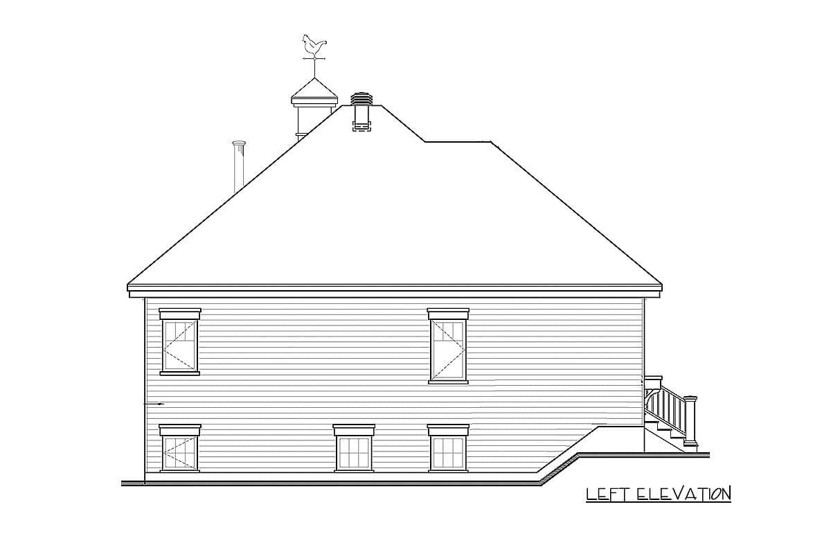 Plan 21854DR: Attractive Vacation Cottage - Image #8 - Cottage, Vacation