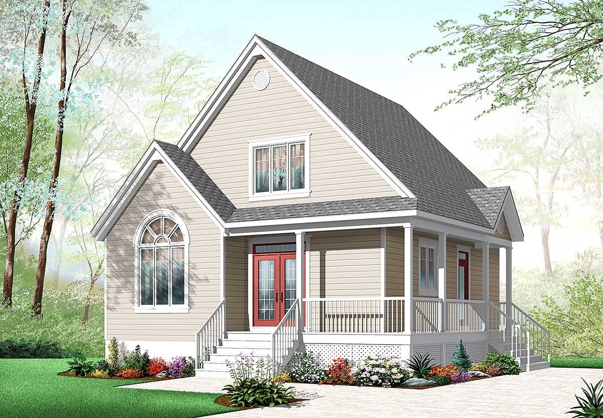 Plan 21861DR: Country Charm with Wrap-Around Porch - Image #6 - Cottage, Country, Rustic