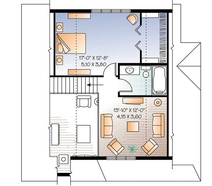Plan 21861DR: Country Charm with Wrap-Around Porch - Floor Plan - 2nd Floor - Cottage, Country, Rustic
