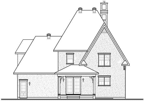 Plan 21862DR: Cozy, Traditional Home Plan - Image #6 - European, Traditional