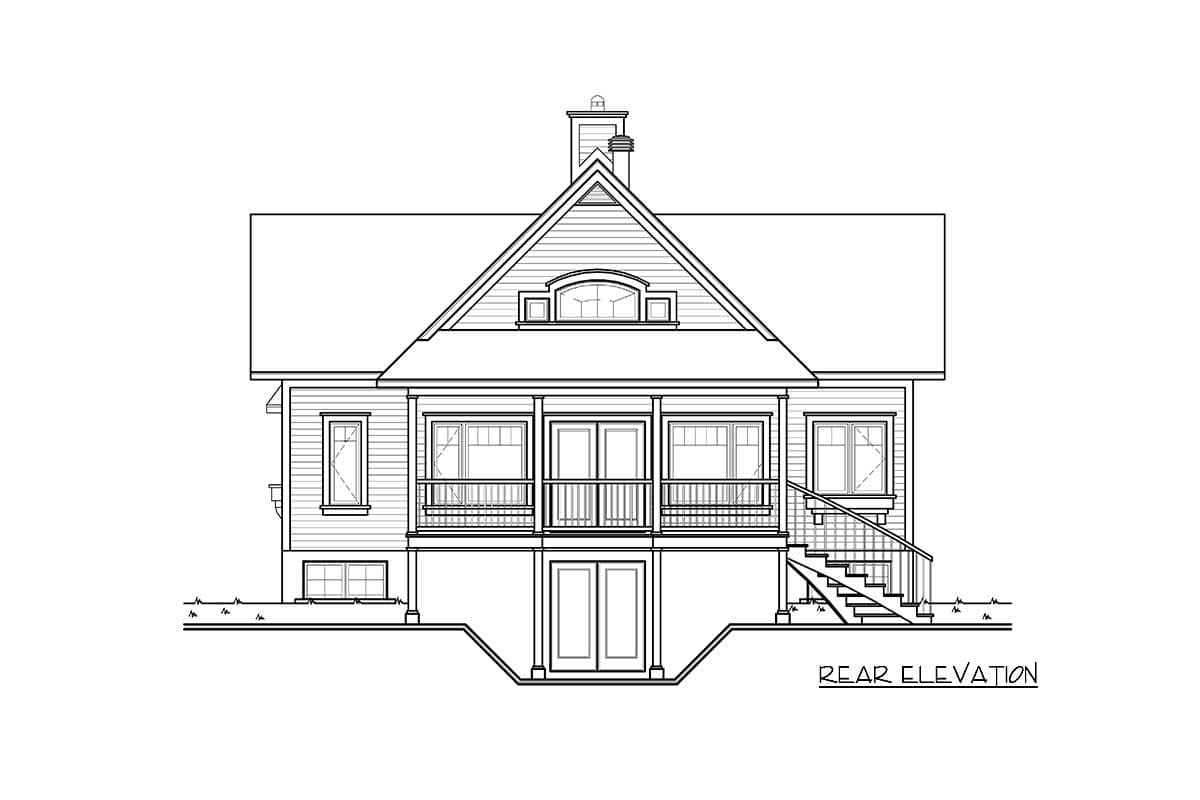 Plan 21865DR: Dream Design with Finished Lower Level - Image #7 - Cottage, Country, Mountain, Vacation