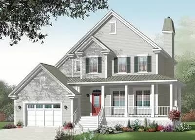 Wrapping Porch and Open Floor Plan