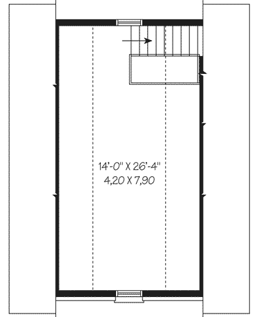 Plan 21898DR: 2-Car Garage with Storage & Free Bonus - Floor Plan - 2nd Floor