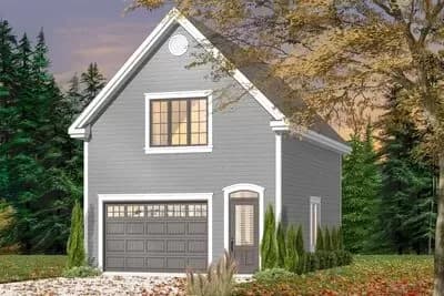 560 Square Foot 2-Car Garage with 511 Square Foot Storage Above - Architectural Designs