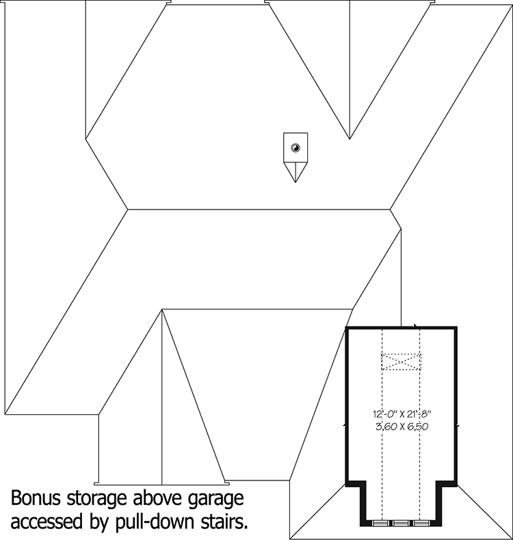 Plan 21937DR: Airy Ranch in Multiple Versions - 1791 Sq Ft - Floor Plan - Bonus Storage - Ranch