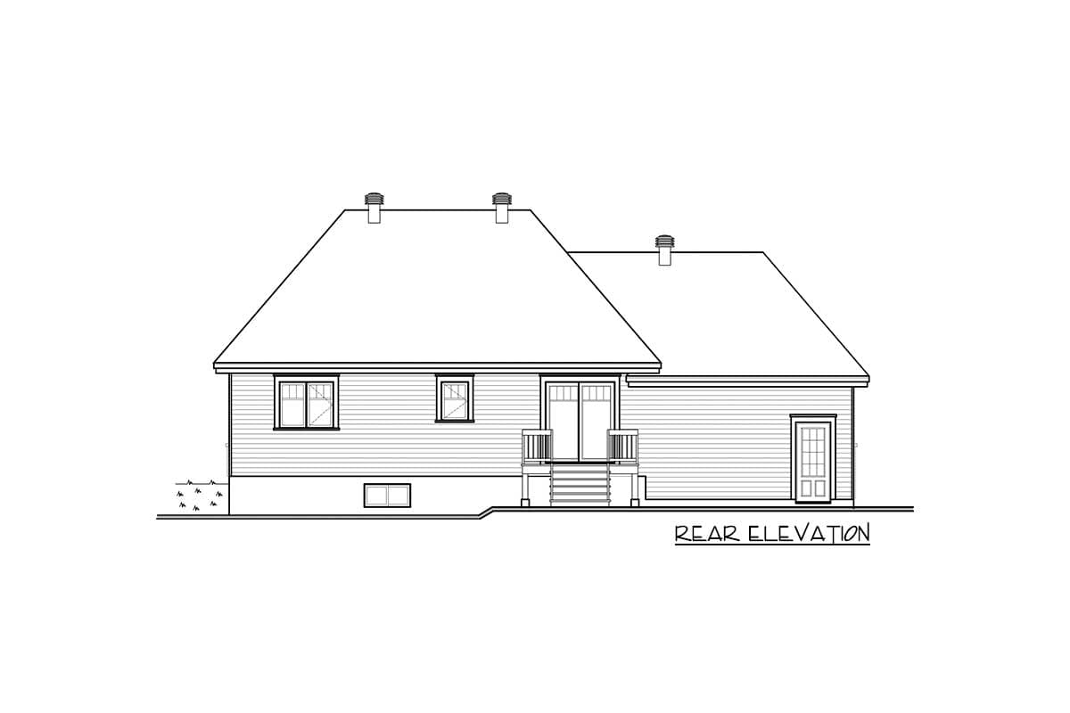 Plan 21947DR: Cozy Bungalow with Attached Garage - Image #7 - Ranch, Traditional
