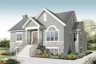 Cottage with Finished Lower Level