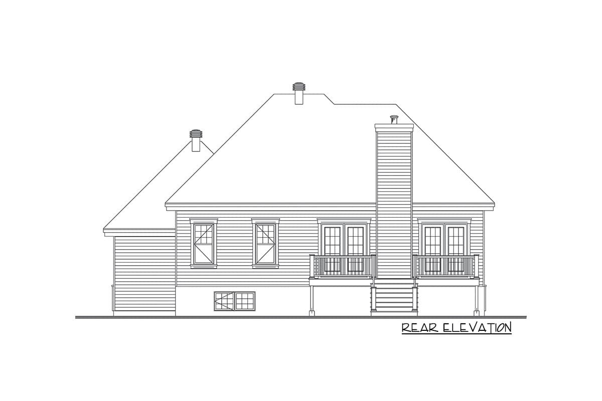 Plan 21974DR: Traditional Charm with Options - Image #7 - Traditional
