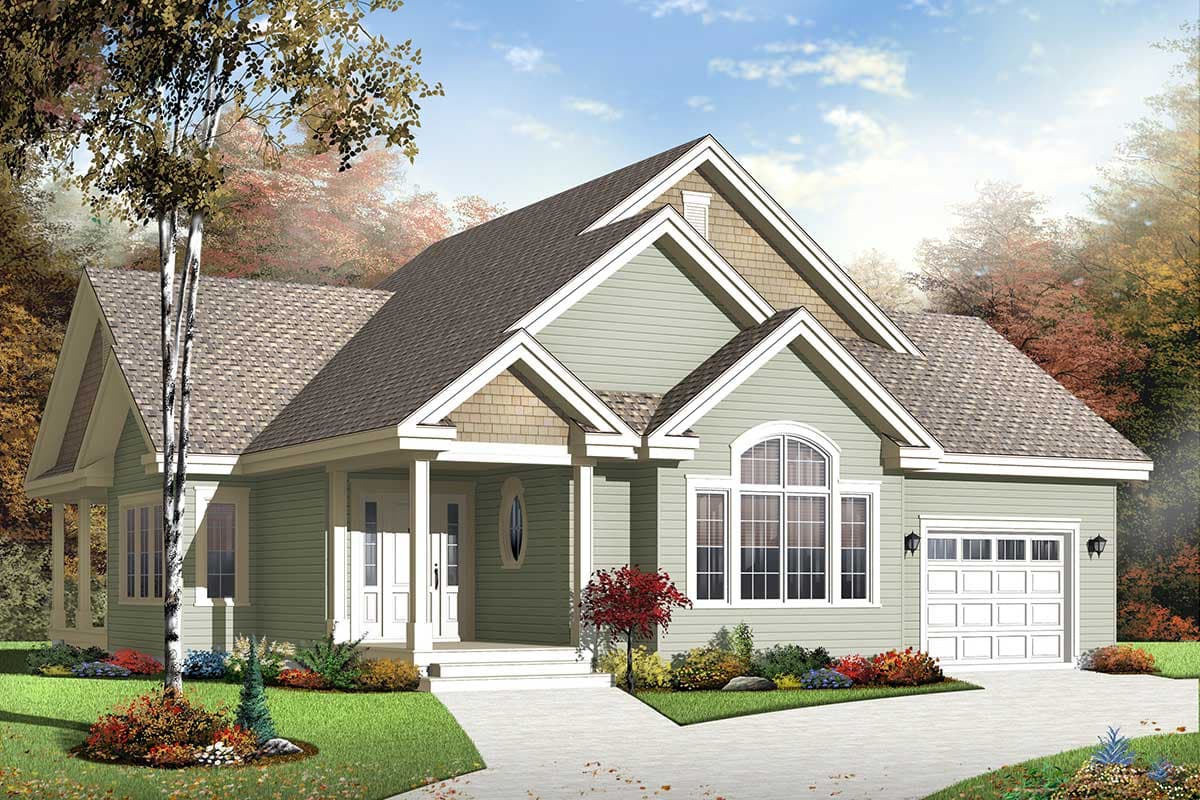 Plan 21976DR: Eye Pleaser With Options - Image #5 - Country, Traditional