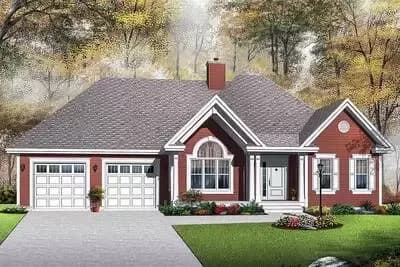 Refreshing One Story Living with a 2-Car Garage