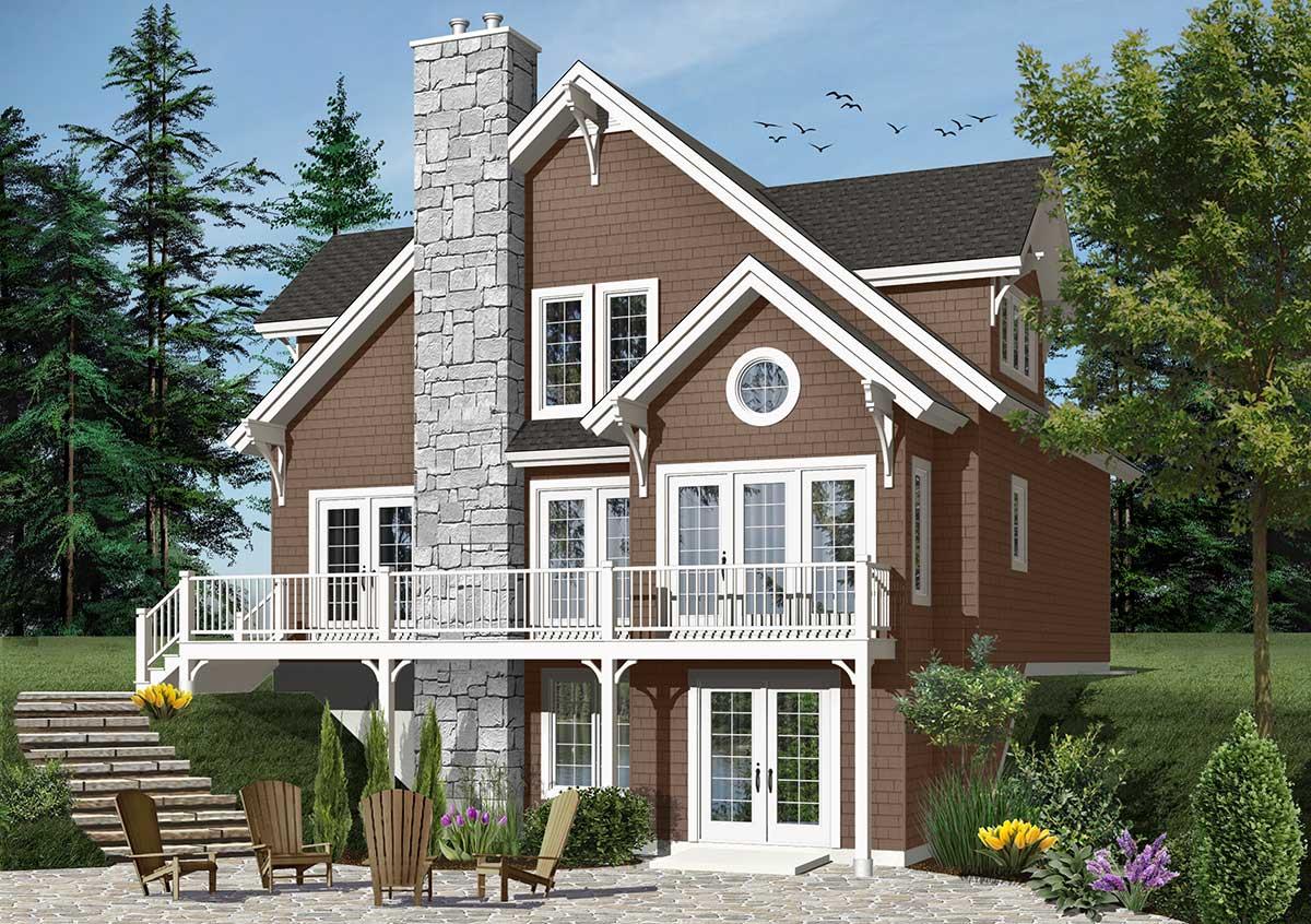 Plan 21979DR: Expansion Ready Four Seasons Cottage - Image #4 - Cottage, Country, Mountain, Vacation