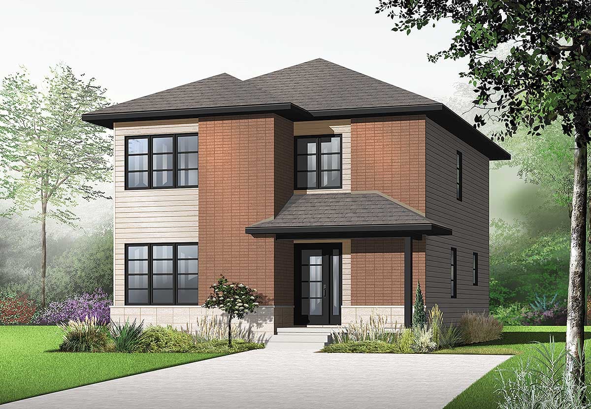 Plan 21997DR: Contemporary Home Plan with Laundry Chute - Image #12 - Contemporary, Modern, Northwest