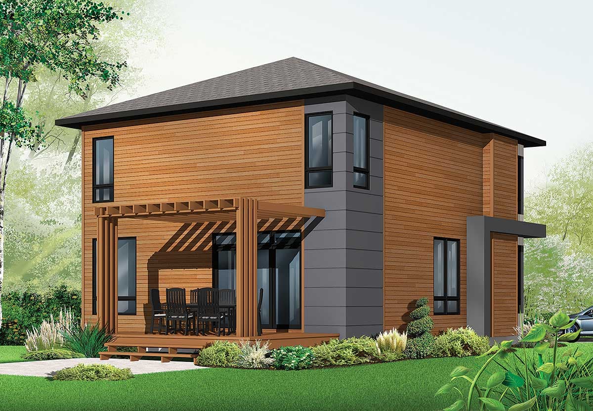 Plan 21998DR: 2-Story ModernHome Plan - Image #8 - Modern, Northwest