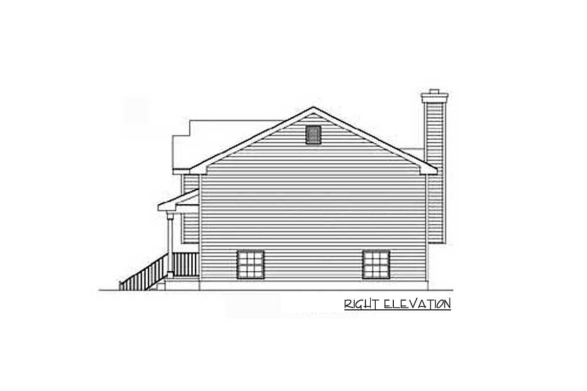 Plan 22003SL: Cozy Split-Level Home Plan - Image #4 - Traditional