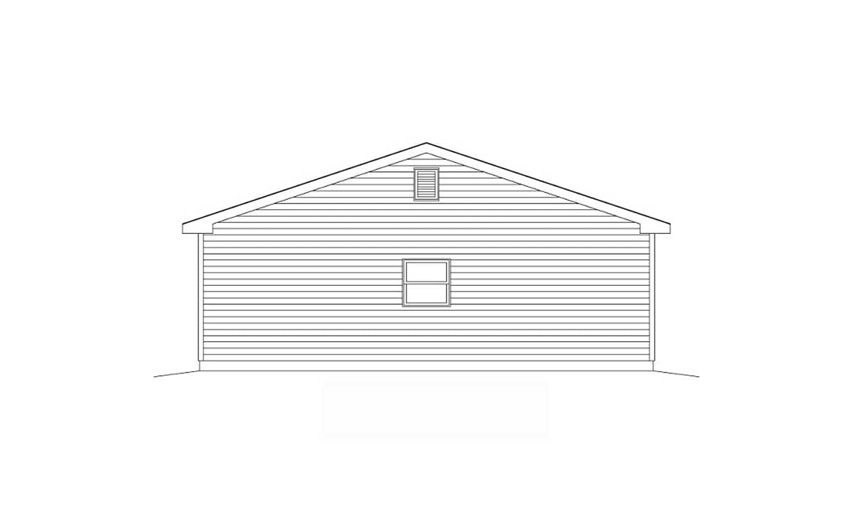 Plan 22049SL: Detached Drive-Thru Garage Plan - 960 Sq Ft - Image #4