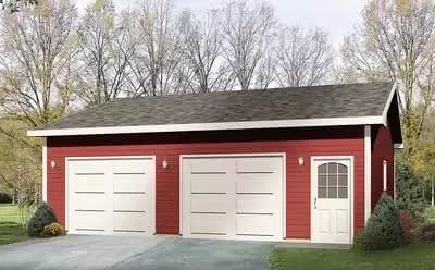 Detached Drive-Thru Garage Plan - 960 Sq Ft