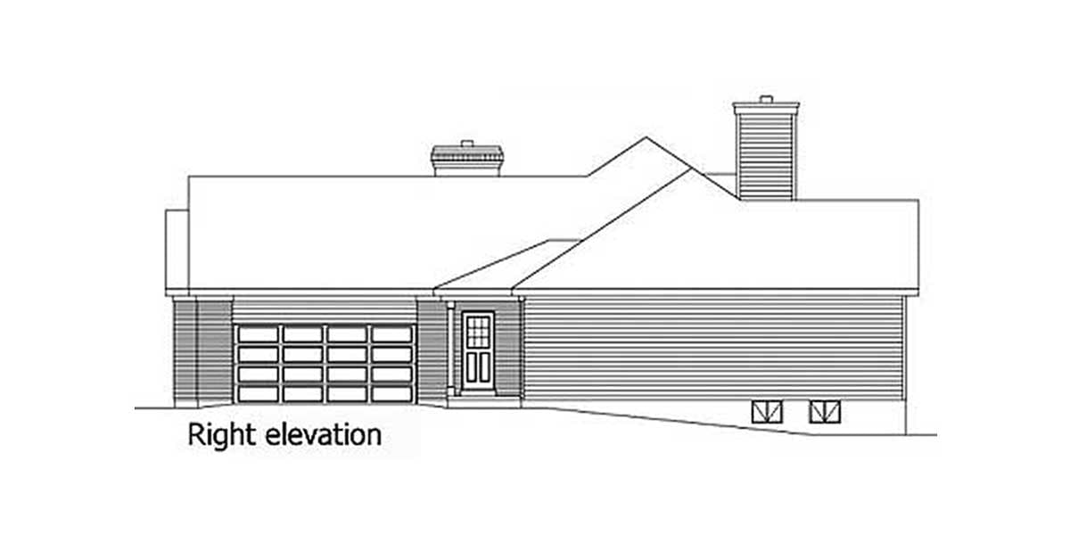 Plan 2206SL: Two-sided Fireplace - Image #4 - Ranch, Traditional
