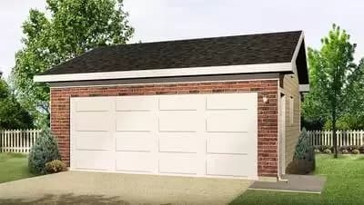 Detached 2-Car Garage - 576 Sq Ft
