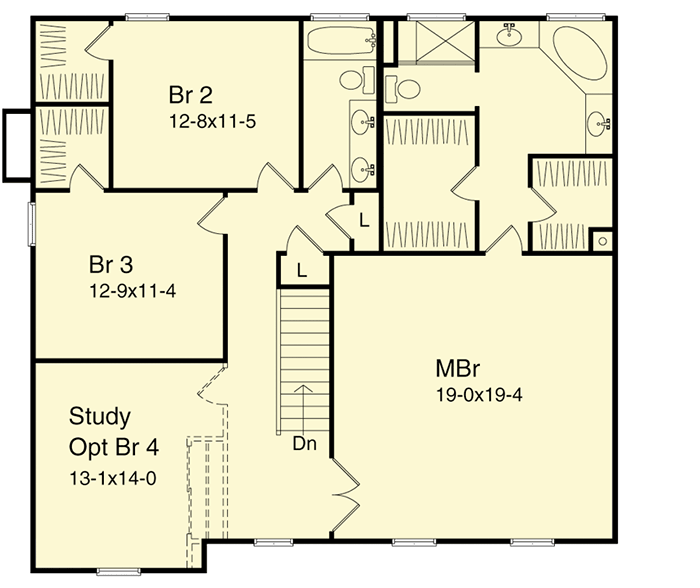 Plan 2207SL: Efficient Two-Story Home Plan - Floor Plan - 2nd Floor - Country, Traditional