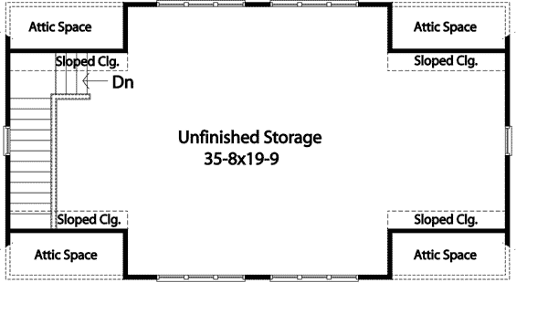 Plan 22073SL: Plenty of Storage - Floor Plan - 2nd Floor