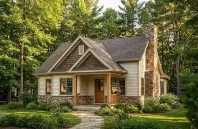 One Bed Cottage with Covered Entry