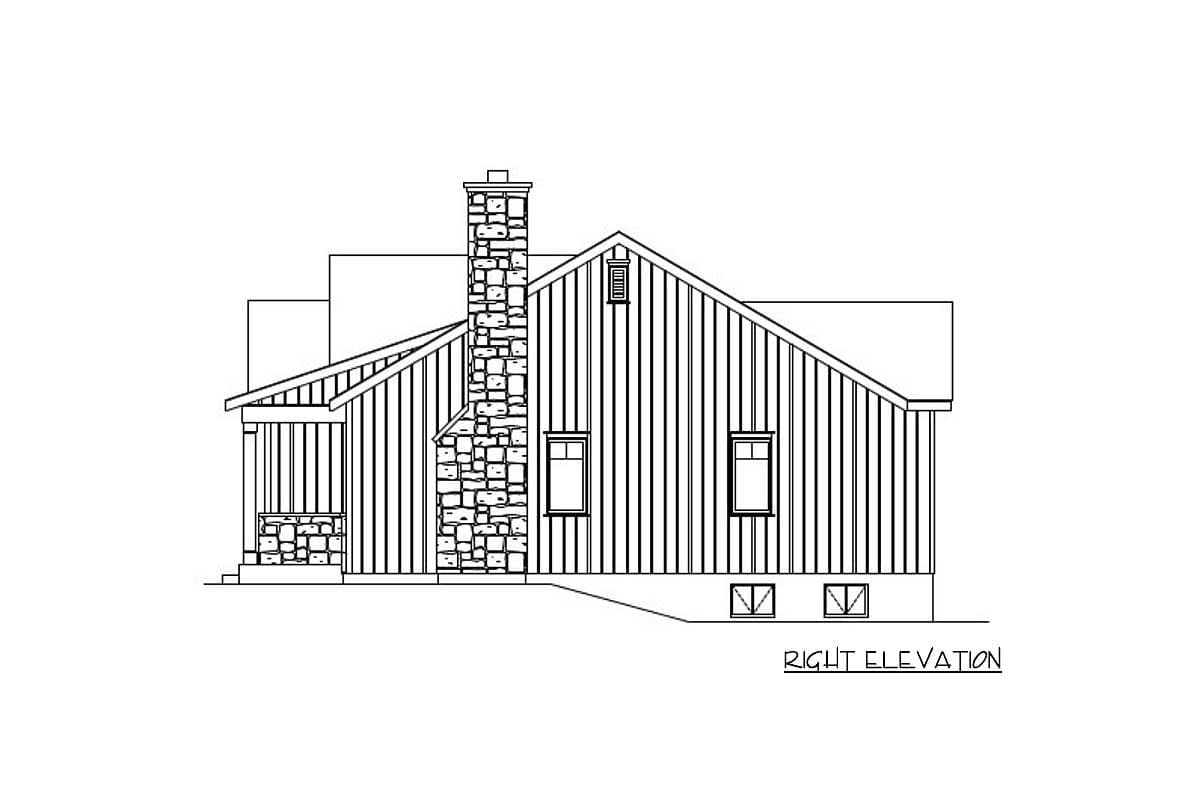 Plan 22123SL: Cozy Two Bedroom Cottage - Image #4 - Bungalow, Craftsman, Northwest