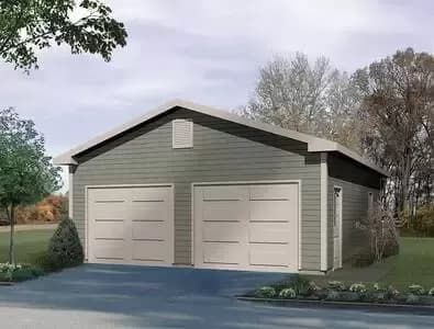 Detached Two-Car Garage - 720 Sq Ft