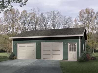 Simple Two-Car Garage