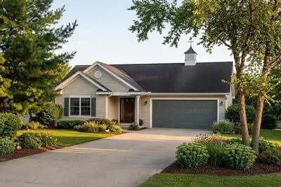 One Story 665 Square Foot Garage Apartment with 600 Square Foot Garage