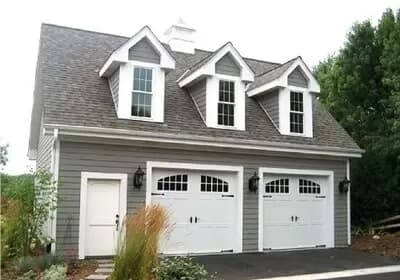 Two-Car 832 Sq Ft Garage with 527 Sq Ft Unfinished Loft 