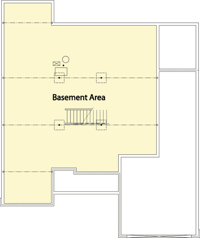 Plan 2230SL: Two-Story Great Room - Floor Plan - Lower Level - Traditional