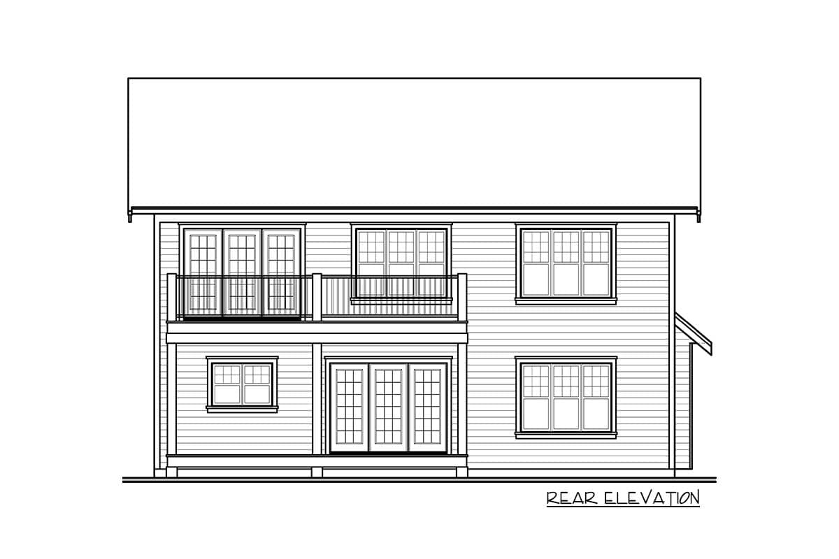 Plan 22302DR: New American House Plan with Master Suite with Covered Balcony - Image #8 - Modern Farmhouse, New American, Northwest, Traditional