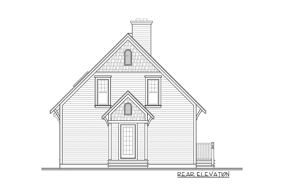 Plan 22311DR: Nature-Embracing Vacation Escape with a Screened Porch - Image #5 - Cottage, Northwest, Vacation