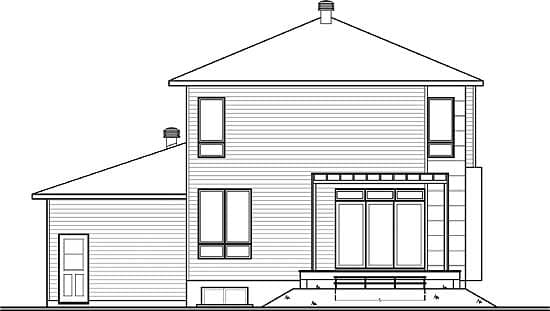 Plan 22322DR: Stately Modern with Garage - Image #13 - Contemporary, Northwest