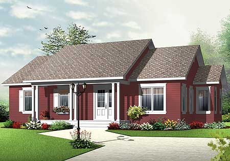 Plan 22332DR: 3 Bedroom Builder Friendly Bungalow - Image #4 - Cottage, Ranch