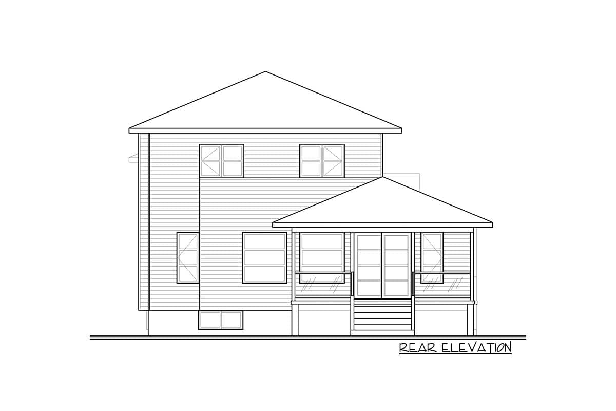 Plan 22336DR: 34'-Wide Northwest Contemporary Home Plan with Wide Welcoming Porch - Image #17 - Contemporary, Craftsman, Northwest