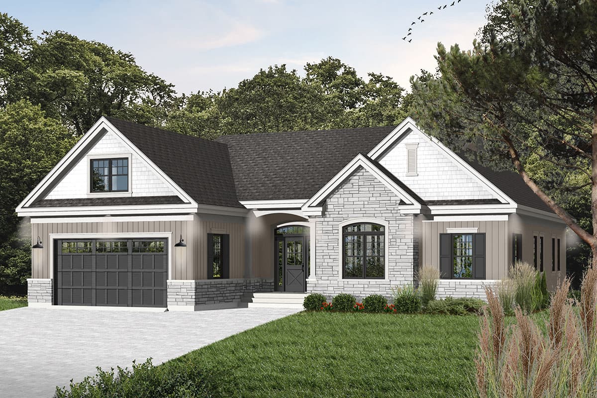Plan 22367DR: Flexible Family Home Plan - 1780 Sq Ft - Image #4 - Ranch, Traditional