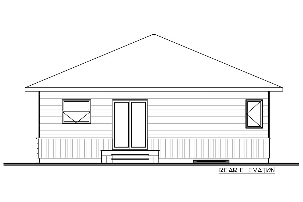 Plan 22376DR: Contemporary Ranch House Plan - Image #4 - Contemporary, Northwest, Ranch