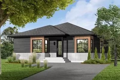 Contemporary Ranch House Plan